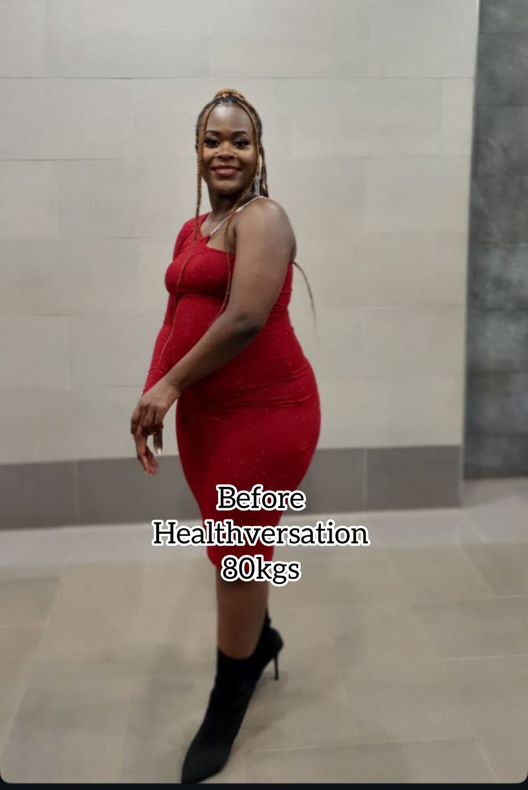 Prudence Tawayi before transformation