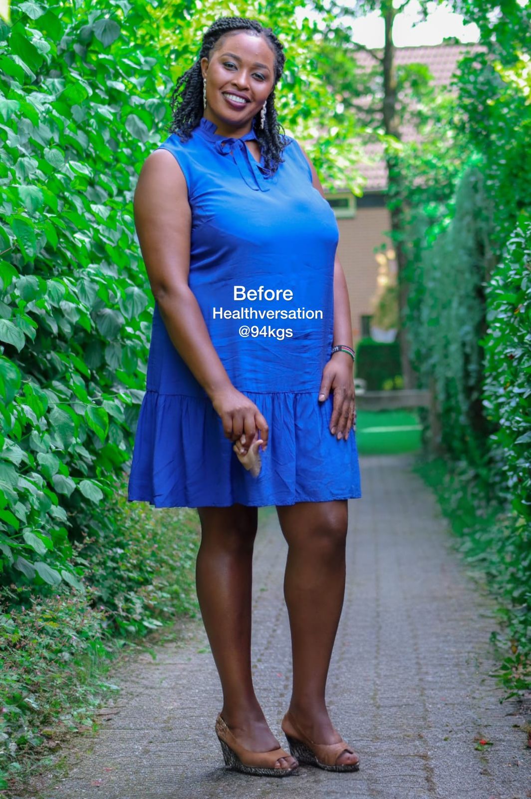 Sarah Waweru before transformation - Weight Loss